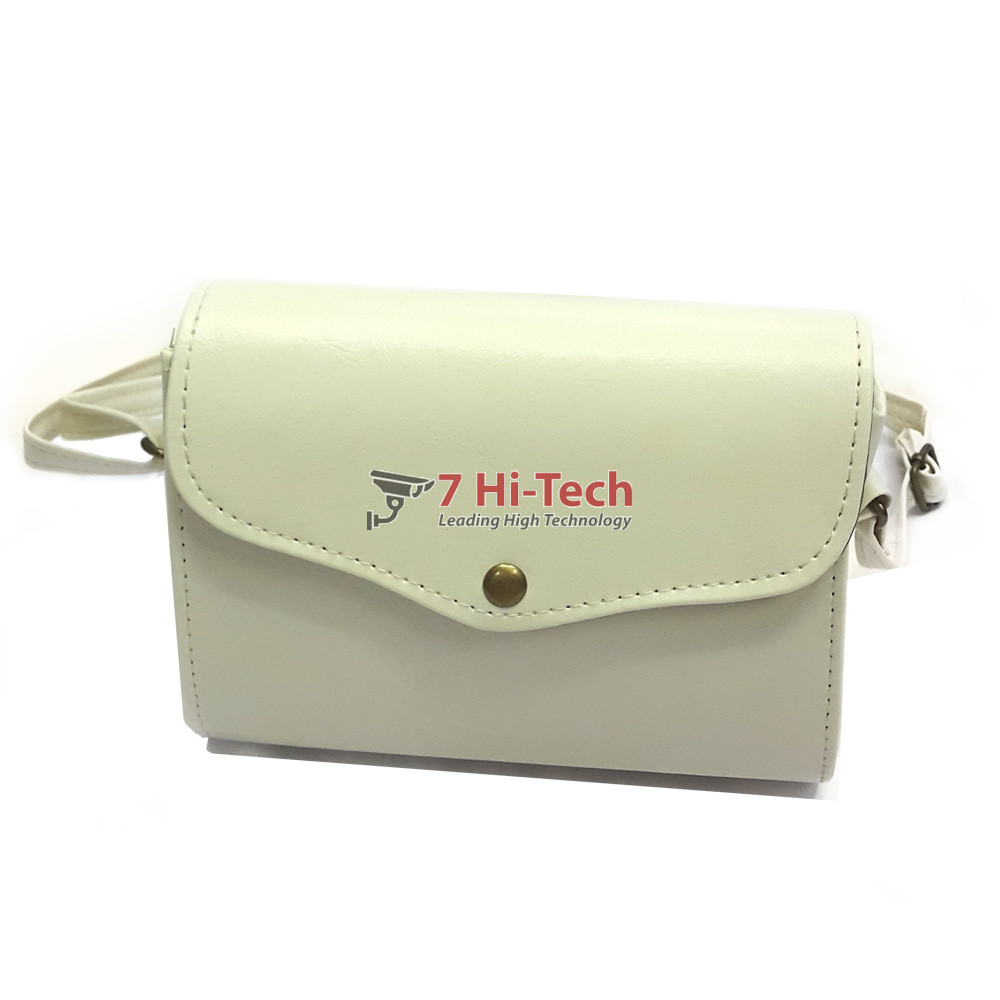 Túi Xách Thời Trang Một Nút (Trắng Kem)