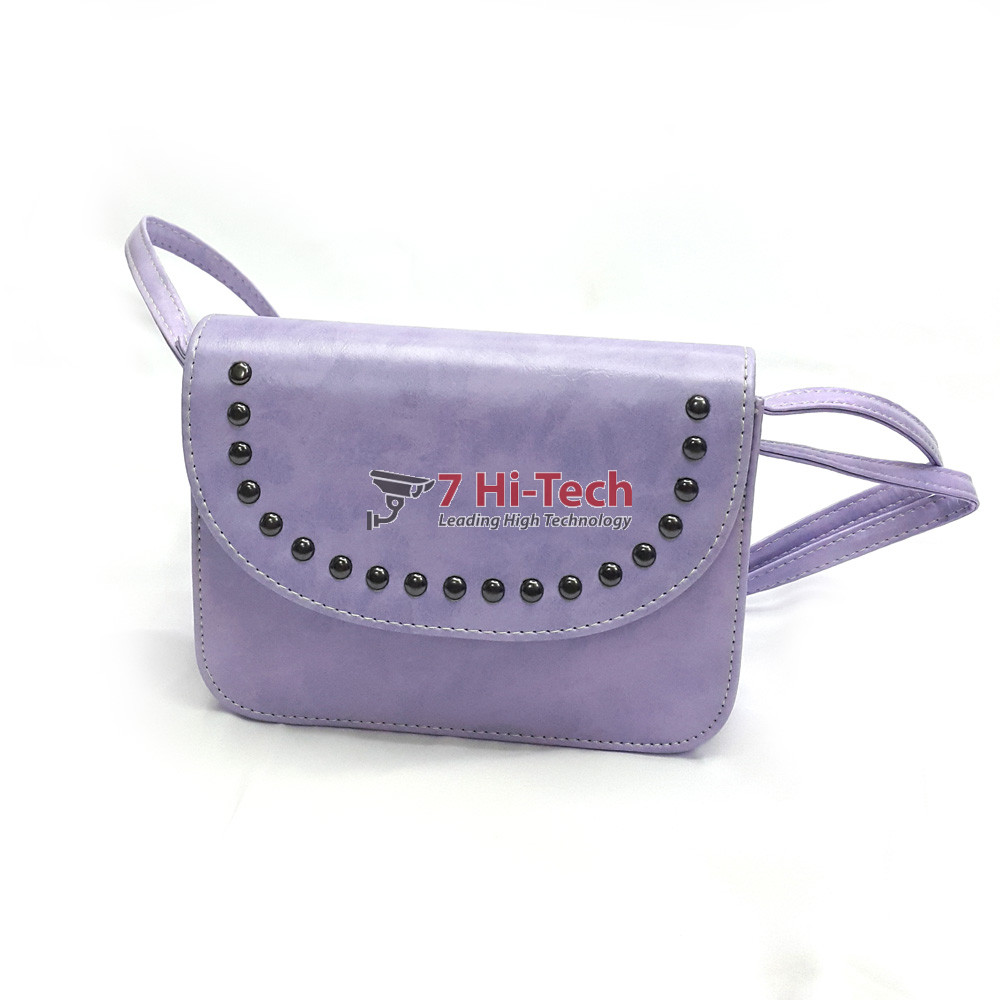 Túi Xách Thời Trang Nhiều Nút (Tím)