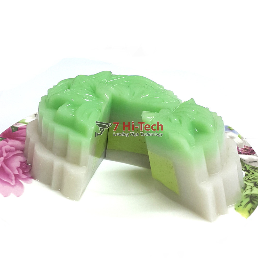 Bánh Trung Thu Rau Câu Nhân Flan Lá Dứa