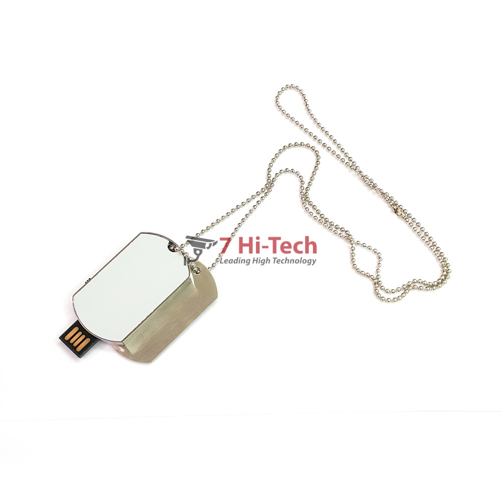 Mặt Dây Chuyền Thẻ Bài Khắc Tên Usb Lưu Trữ