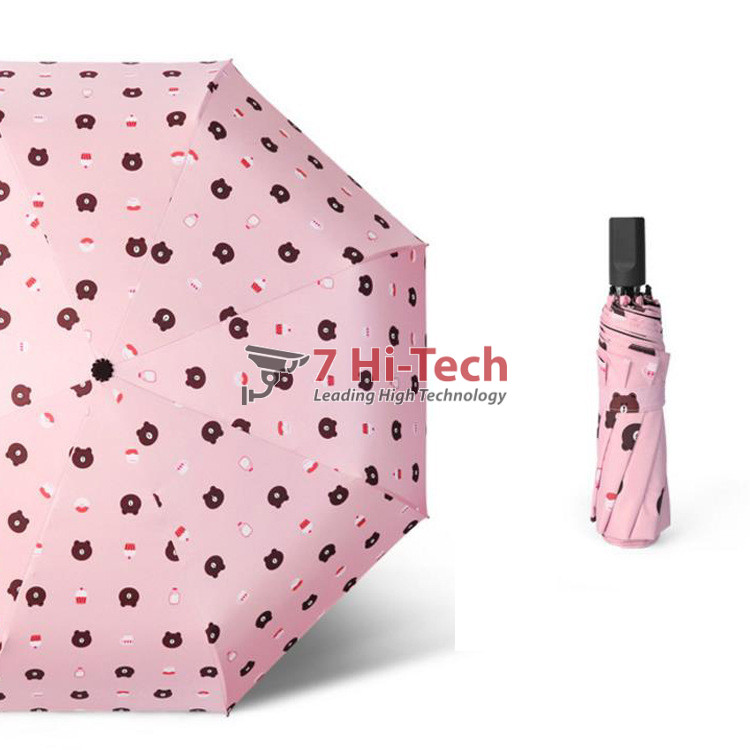 Dù xếp hoạt hình gấu Brown