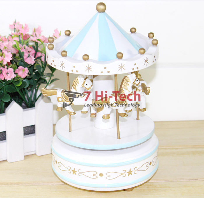 Hộp Nhạc Ngựa Gỗ 08