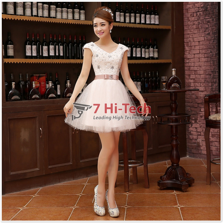 Áo Dạ Hội Áo Cưới Cô Dâu Áo Phụ Dâu Ren Bông Màu Trắng