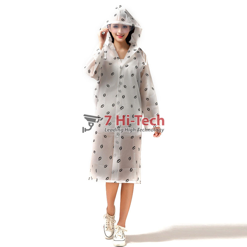 Áo Đi Mưa Kiểu Hàn Hình Môi 