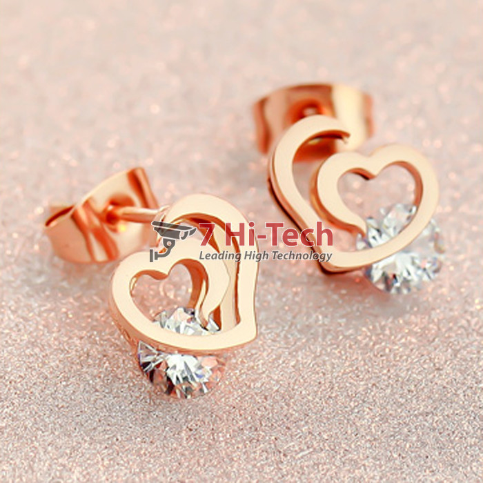 Bông Tai Inox Mạ Vàng 30103001