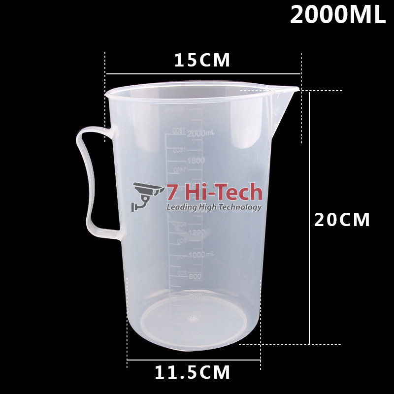 Ca Đong Nhựa Có Vạch Chia Định Lượng 2000ml 