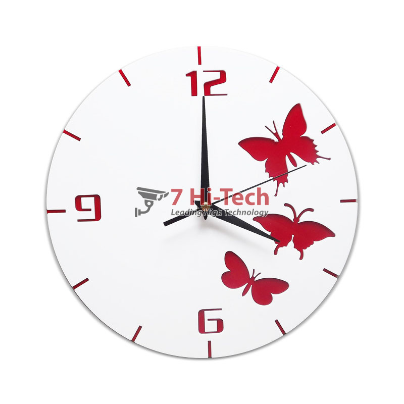 Đồng Hồ Treo Tường Ba Bướm Hai Lớp