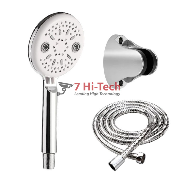 Bộ Vòi Sen Mắt Mèo 5 Chế Độ Phun Kèm Dây