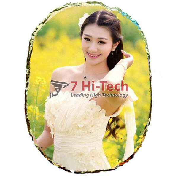 In Hình Lên Đá Tự Nhiên Hình Bầu Dục