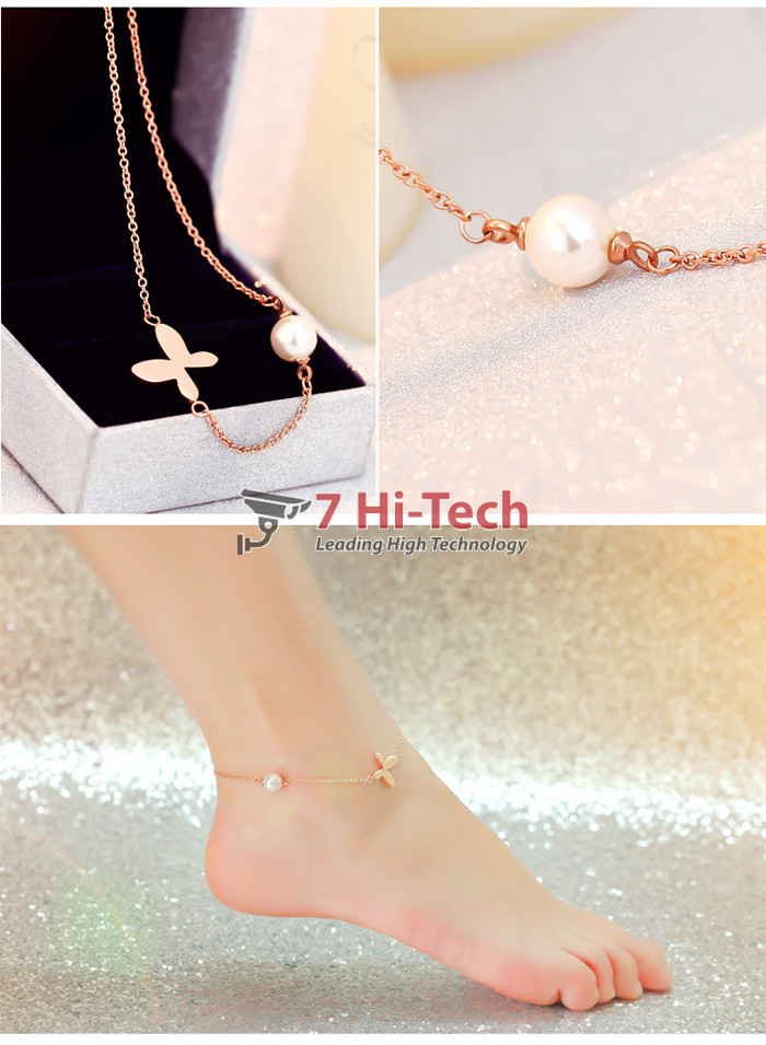 Lắc Chân Inox Mạ Vàng 60047001