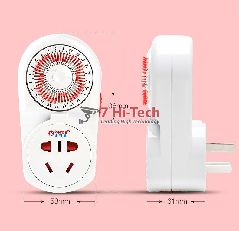 Ổ Cắm Hẹn Giờ Lập Trình Cơ Kerde TW-260