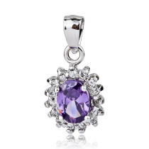 Dây Chuyền Bạc Viên Đá GND0573 