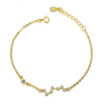 Lắc Tay Bạc Mạ Vàng D071