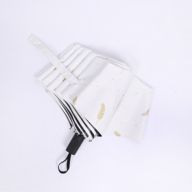 Dù Xếp Hình Lông Vũ Trắng