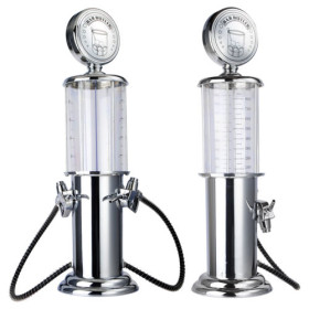 Bình Đựng Trà Sữa Hình Cây Xăng 2 Vòi 