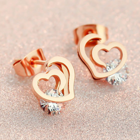 Bông Tai Inox Mạ Vàng 30103001