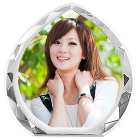 In Hình Lên Pha Lê Hình Giọt Nước