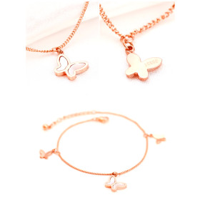 Lắc Chân Inox Mạ Vàng 60030