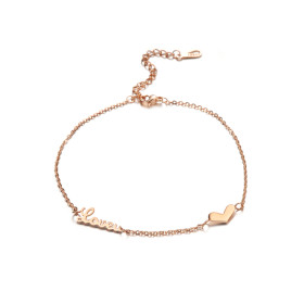 Lắc Chân Inox Mạ Vàng GZ001