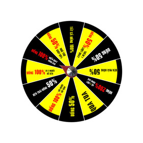 Vòng Xoay Ăn Nhậu (Đen Đỏ Vàng)